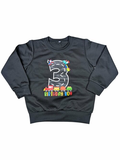 černá mikina bez kapuce s potiskem secondhand